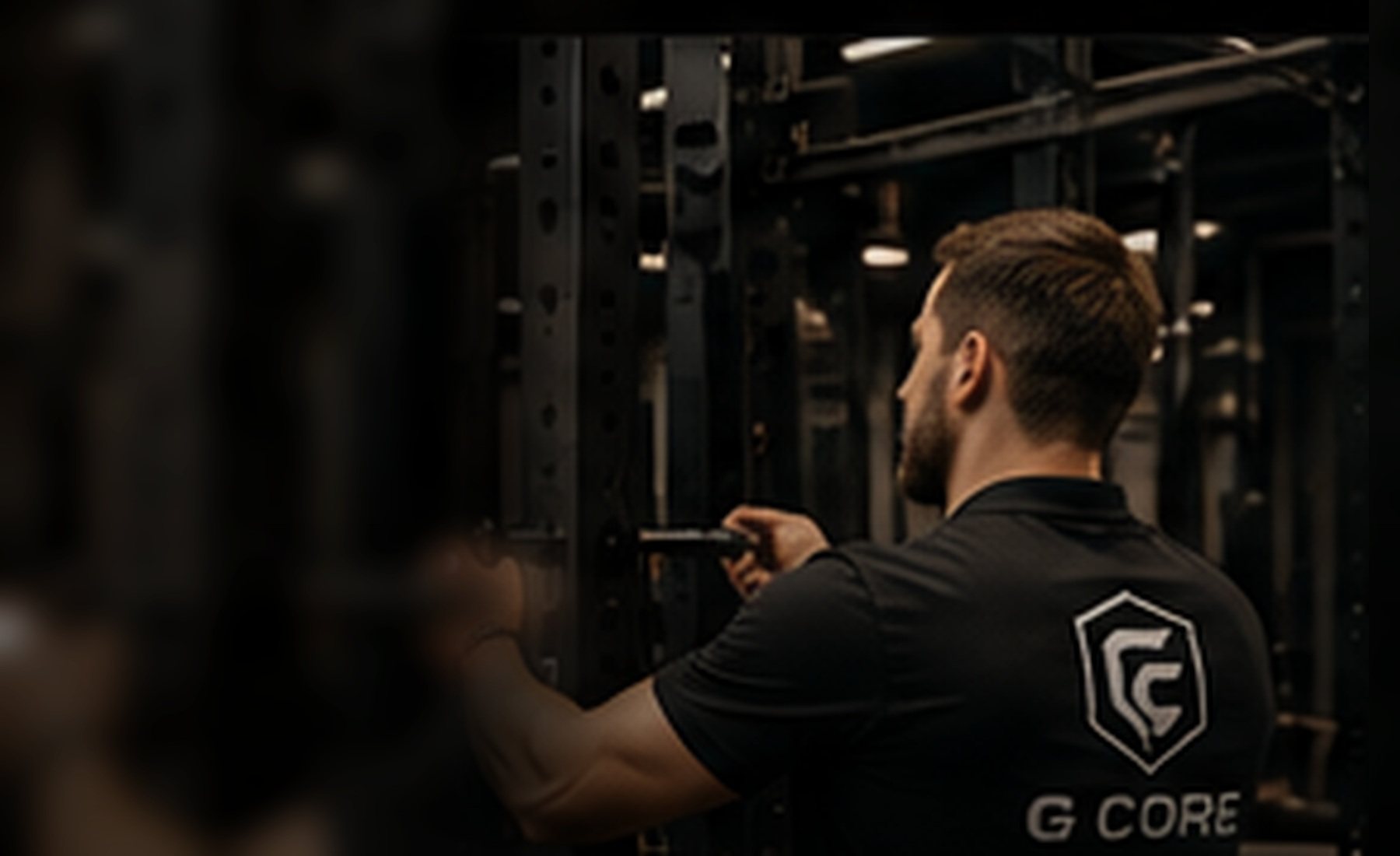 Premium G-Core installation workflow with gym equipment setup